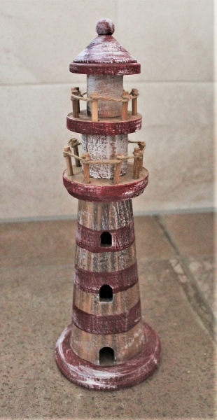 Deko-Leuchtturm Redline 33 cm x Ø: 11,5 cm